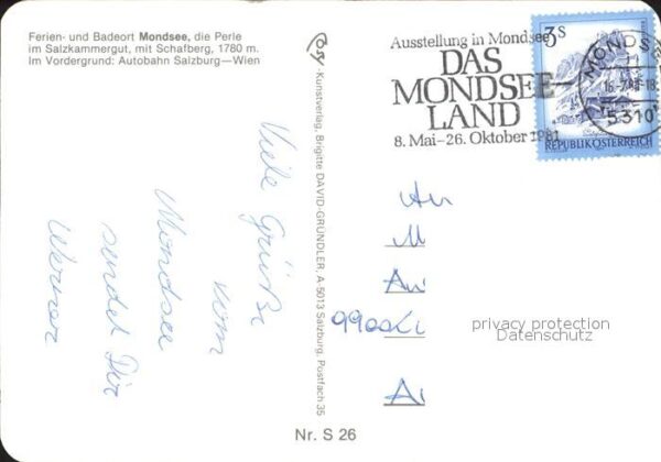 Mondsee Salzkammergut Panorama mit Schafberg und Hoher Dachst – Bild 2