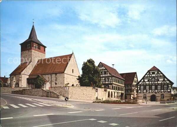 Winterbach Wuerttemberg Frühgotische Michaelskirche und 3 Rathä