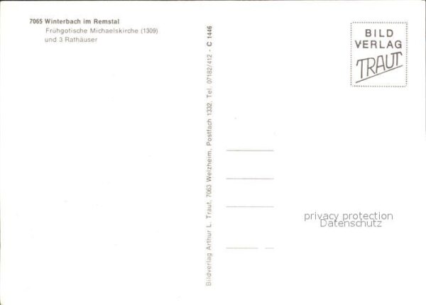 Winterbach Wuerttemberg Frühgotische Michaelskirche und 3 Rathä – Bild 2
