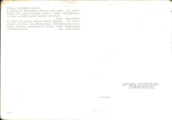 St Andrae Albergo Gasser Gasthof – Bild 2
