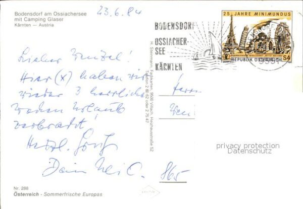 Bodensdorf Steindorf mit Camping Glaser Fliegeraufnahme – Bild 2