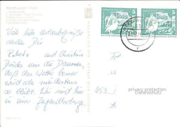 Nordhausen Thueringen Rautenstrasse Gaststätte Stadt Terrasse – Bild 2