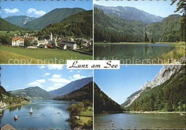 Lunz See Niederoesterreich Obersee mit Dürrenstein Mittersee Lunze