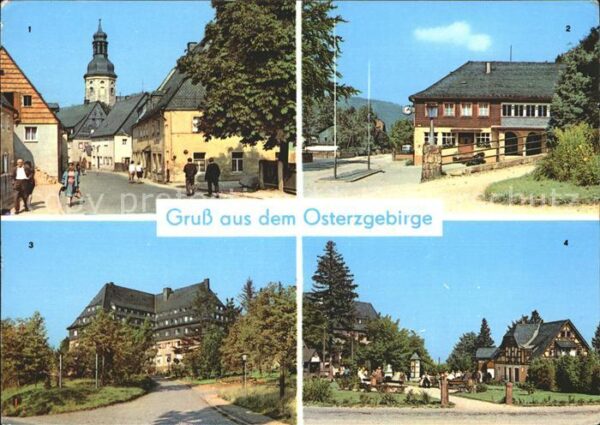 Erzgebirge Region Geising Hauptstr Kipsdorf Bahnhof Alten
