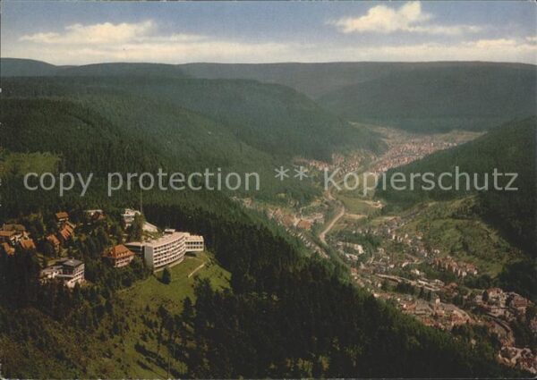 Wildbad Schwarzwald Staatsbad Fliegeraufnahme