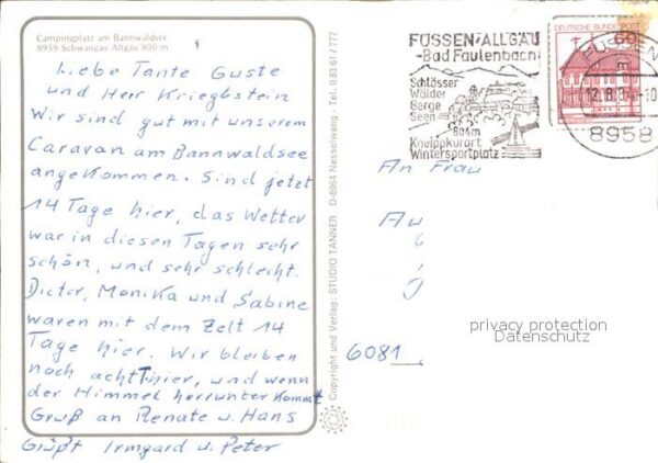 Schwangau Campingplatz Bannwaldsee Luftseilbahn – Bild 2