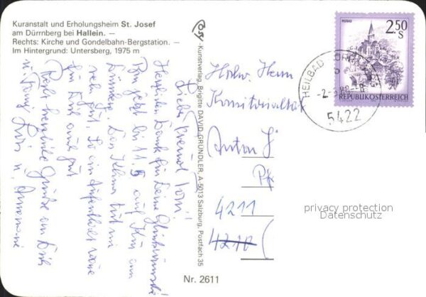 Hallein Kuranstalt und Erholungsheim St Josef a – Bild 2