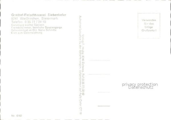 Weisskirchen Steiermark Gasthof Fleischhauerei Schwimmbad Gastr – Bild 2