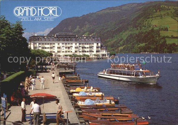 Zell See Grand Hotel Seepromenade Schiffsanlegep