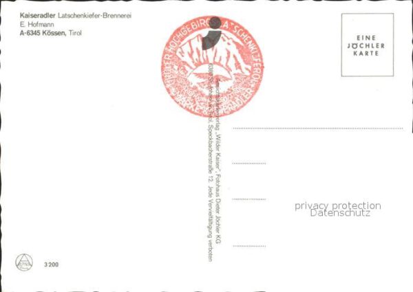 Koessen Tirol Kaiseradler Latschenkiefer Brennerei – Bild 2