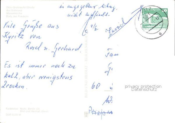 Kyritz Brandenburg Otto Grotewohl Str Am Untersee Marienki – Bild 2