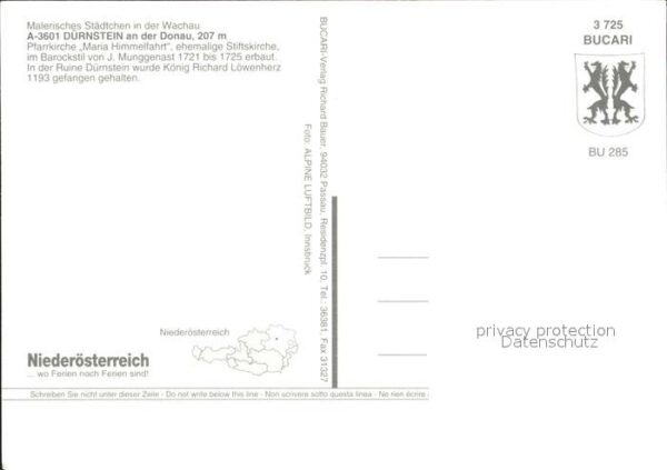 Duernstein Wachau Donau Pfarrkirche Maria Himmelfahrt Zba – Bild 2