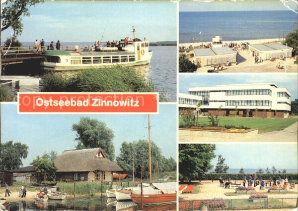 Zinnowitz Ostseebad Usedom Am Achterwasser Bootshafen Strand Ferie