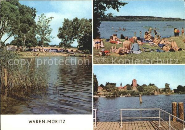 Waren Mueritz Zeltplatz Kamerun Badestrand Kietz Brüc