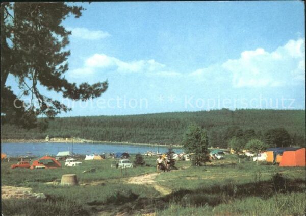 Ehrenfriedersdorf Erzgebirge Campingplatz am Greifenbach Stauweiher