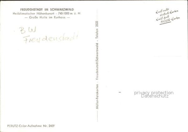 Freudenstadt Kurhaus Grosse Halle – Bild 2