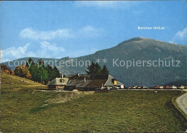 Muenstertal Schwarzwald Almgaststätte Kälbelescheuer mit Belche