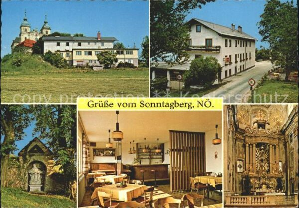 Sonntagberg Kirche mit Gasthaus Dreifaltigkeit Gast
