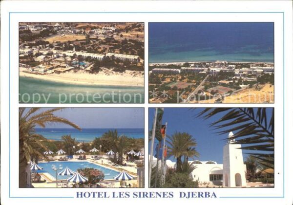 Djerba Hotel Les Sirenes Fliegeraufnahme Swimm