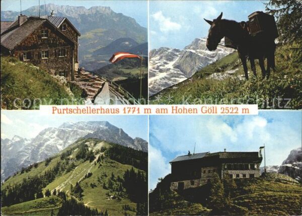 Purtschellerhaus Hoher Goell am Hohen Göll Untersberg Hüttenmuli Eck
