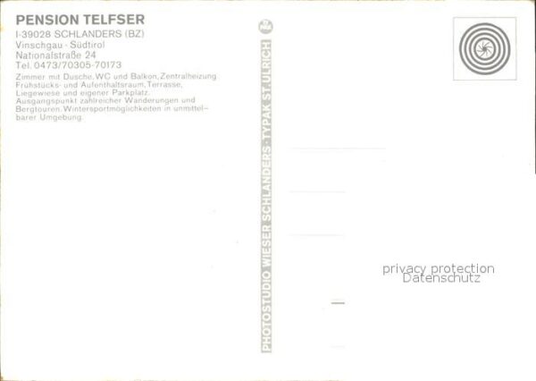 Schlanders Suedtirol Pension Telfser Panorama – Bild 2