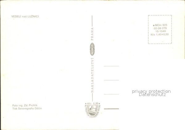 Veseli nad Luznici Panorama Kirche Rathaus Teilansicht – Bild 2