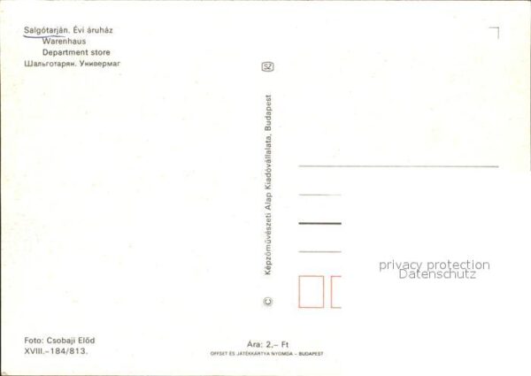 Salgotarjan Evi aruhaz – Bild 2