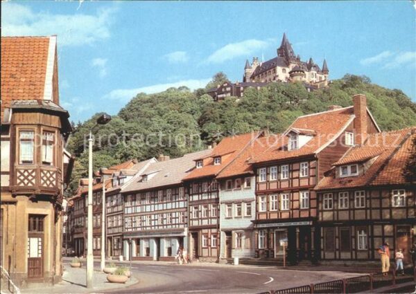 Wernigerode Harz Schöne Ecke mit Feudalmuseum und Schlos