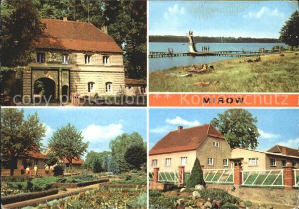 Mirow Torhaus des Schlosses Freibad Mirower S