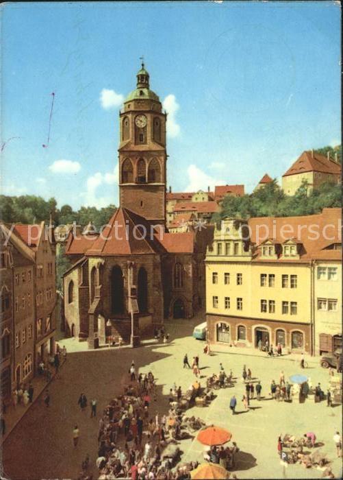 Meissen Elbe Sachsen Marktplatz Kirche
