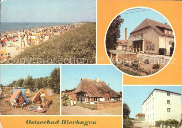 Dierhagen Ostseebad Strand FDGB Erholungsheim Ernst Moritz
