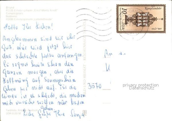Dierhagen Ostseebad Strand FDGB Erholungsheim Ernst Moritz – Bild 2