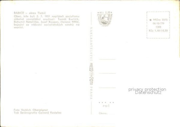 Babice Trebic Tomas Kuchtik Bohumil Netolicka Josef R – Bild 2