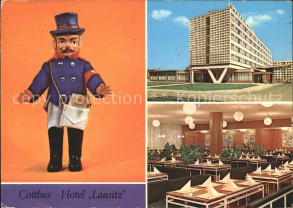 Cottbus Hotel Lausitz Gastraum Postbote