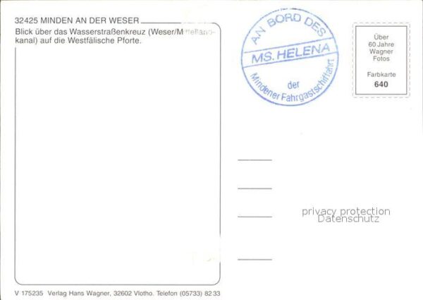 Minden Westfalen Blick über das Wasserstrassenkreuz Wese – Bild 2