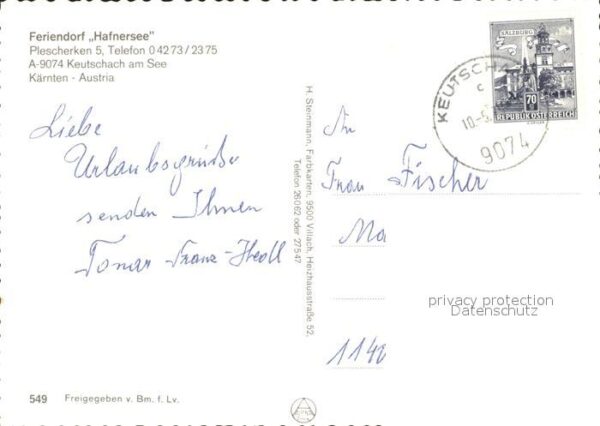Keutschach See Feriendorf Hafnersee Fliegeraufnahme – Bild 2