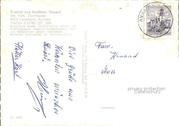 Lavamuend Gasthof und Kaufhaus Neuwirt Gaststube – Bild 2