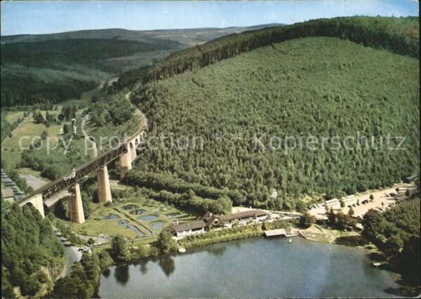 Eiswoog Gasthof Forelle Eisenbahn Viadukt Flieg