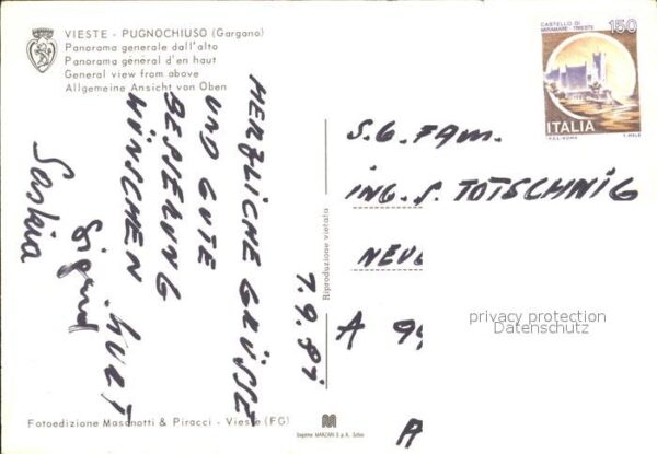 Vieste Foggia Hotel Pugnochiuso Fliegeraufnahme – Bild 2
