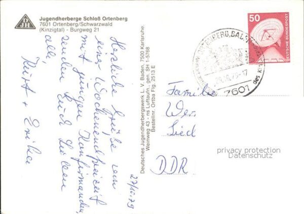 Ortenberg Baden Jugendherberge Schloss Ortenberg Fliege – Bild 2