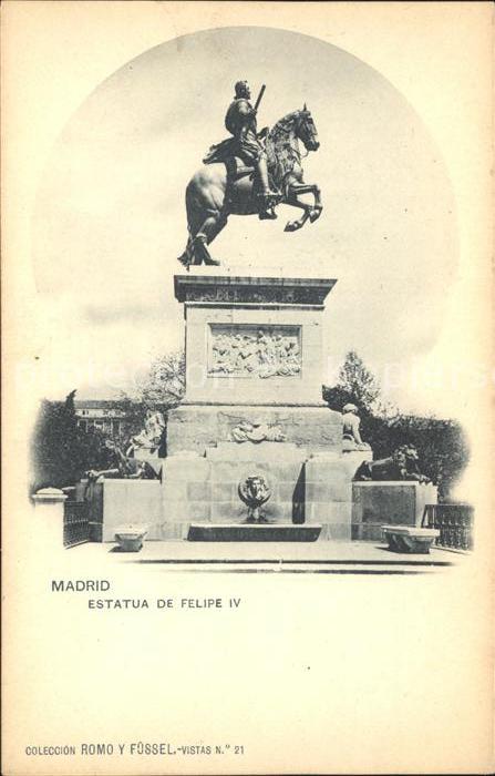 Madrid Spain Estatua de Felipe IV