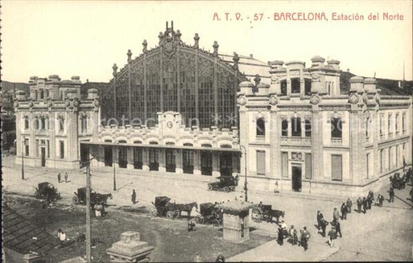 Barcelona Cataluna Estacion Norte Pferdekutsche