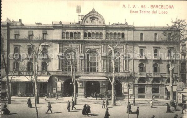 Barcelona Cataluna Gran Teatro del Liceo Pferdekutsche
