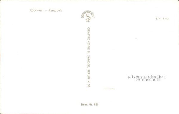 Goehren Ruegen Kurpark – Bild 2
