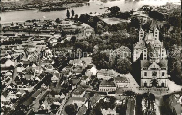 Speyer Rhein Dom Fliegeraufnahme