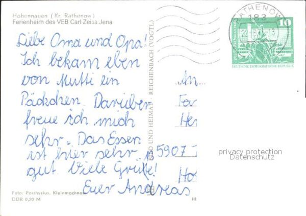 Hohennauen Ferienheim VEB Carl Zeiss Jena – Bild 2