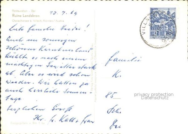 Villach Kaernten Ruine Landskron Ossiachersee Fliegerauf – Bild 2