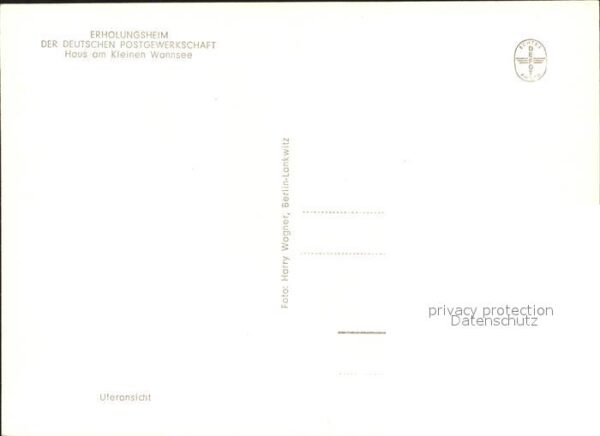 Wannsee Erholungsheim Deutschen Postgewerkschaf – Bild 2