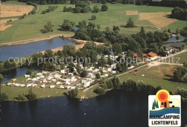 Lichtenfels Bayern Maincamping Fliegeraufnahme