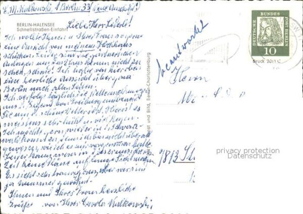 Halensee Berlin Schnellstrassen Einfahrt – Bild 2